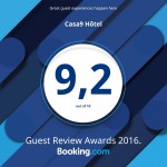 Casa9 Hotel**** - Booking.com Guest Rview Awards 2016